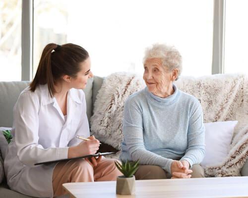Doctor With Senior Woman