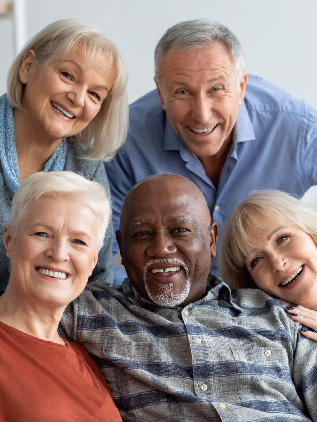Group Of Elderly People